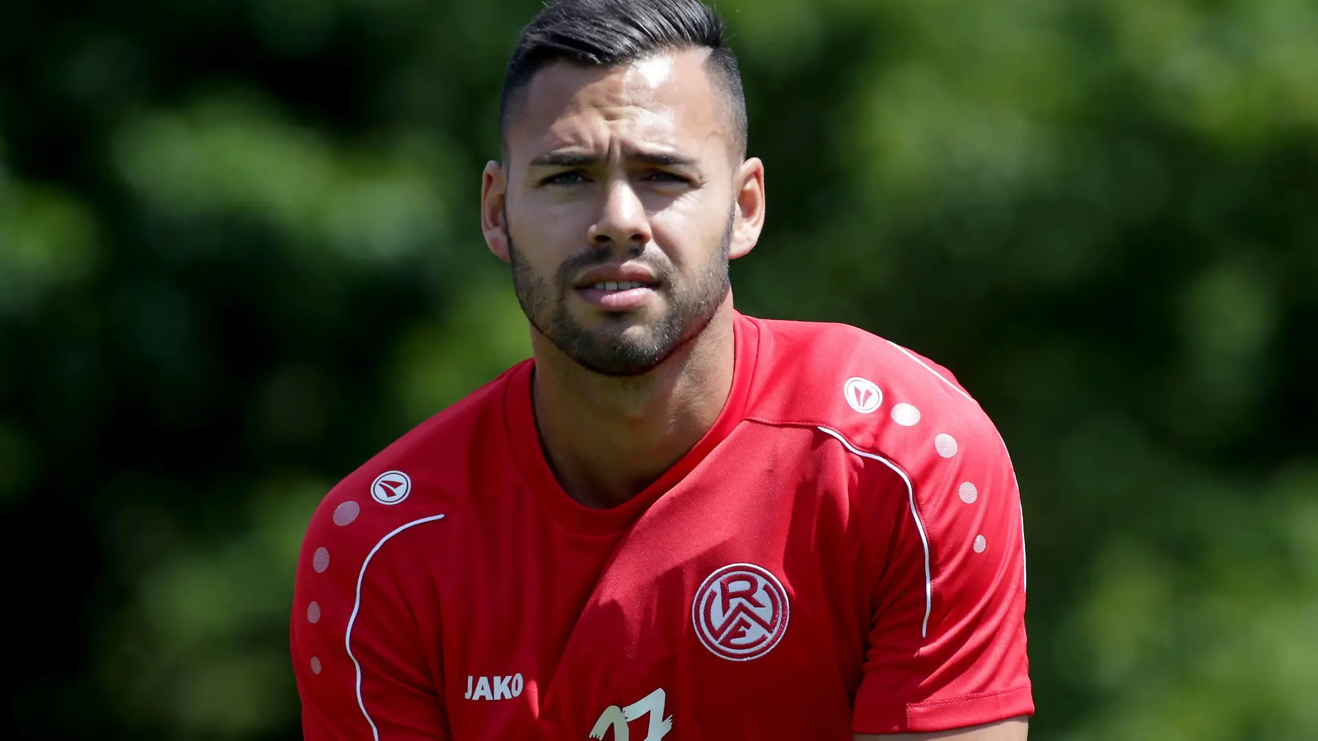 Daniel Engelbrecht beim Trainingsauftakt Rot-Weiss Essen am 26.06.2017 im Stadion Lohwiese in Essen-Karnap