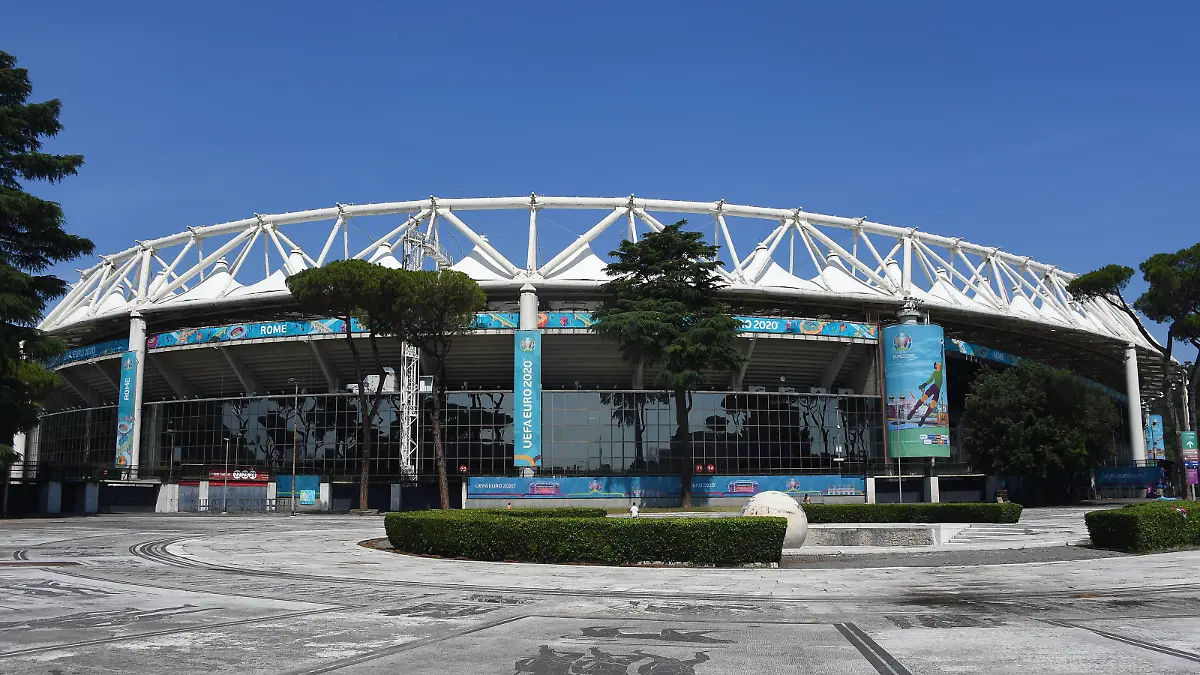 The Olympic Stadium in Rome ready for the opening race of Euro 2020 Turkey-Italy, Italy, June 10, 2021. Photographer01 PUBLICATIONxINxGERxSUIxAUTxONLY Copyright: xFotografo01x/xIPAx/xFotografo01x 0