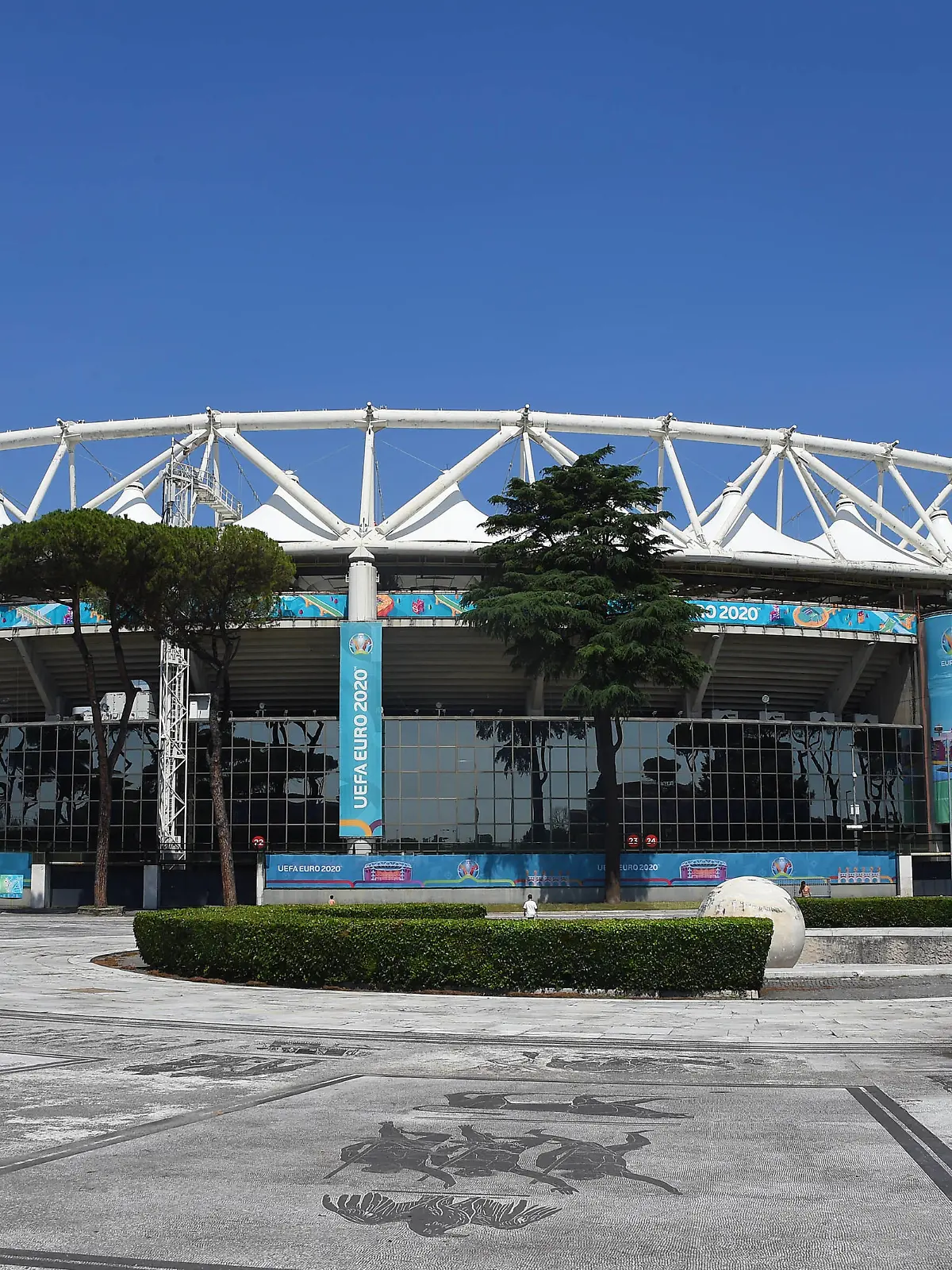  The Olympic Stadium in Rome ready for the opening race of Euro 2020 Turkey-Italy, Italy, June 10, 2021. Photographer01 PUBLICATIONxINxGERxSUIxAUTxONLY Copyright: xFotografo01x/xIPAx/xFotografo01x 0