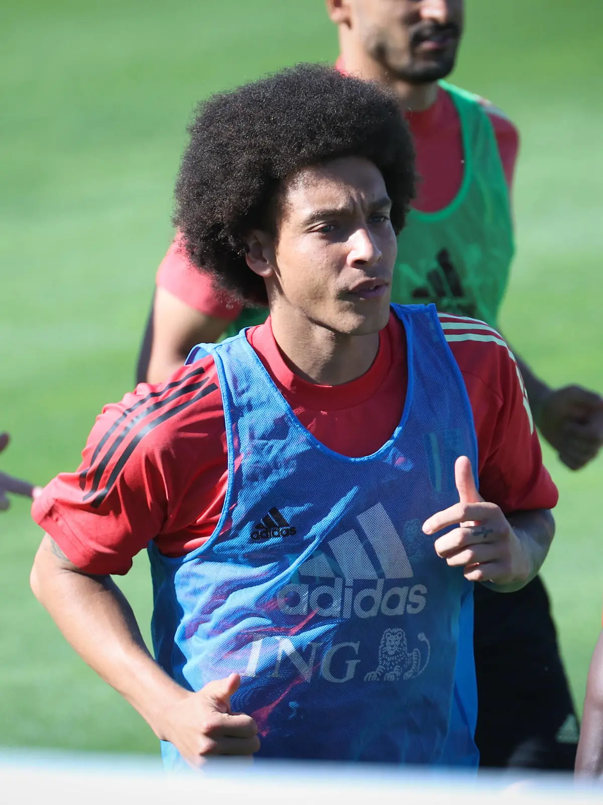 Belgium s Axel Witsel pictured in action during a training session of the Belgian national soccer team Red Devils, in Tubize, Monday 14 June 2021. The team is preparing for the secondbgame of the group phase of the Euro 2020 European Championship, EM, Europameisterschaft VIRGINIExLEFOUR PUBLICATIONxINxGERxSUIxAUTxONLY x2872918x 