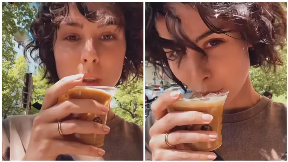 Lena Meyer-Landrut zeigt sich mit einer wilden Lockenmähne.