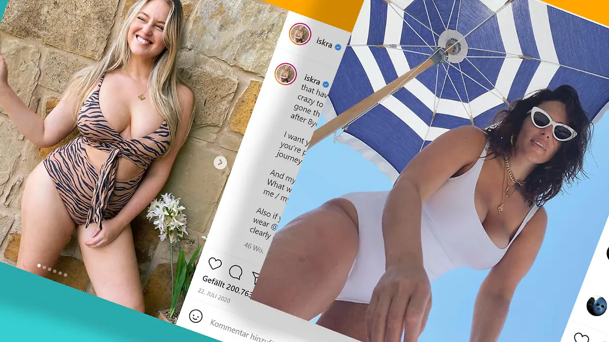 Bademoden-Trends: Ashley Graham und Iskra Lawrence machen es vor.