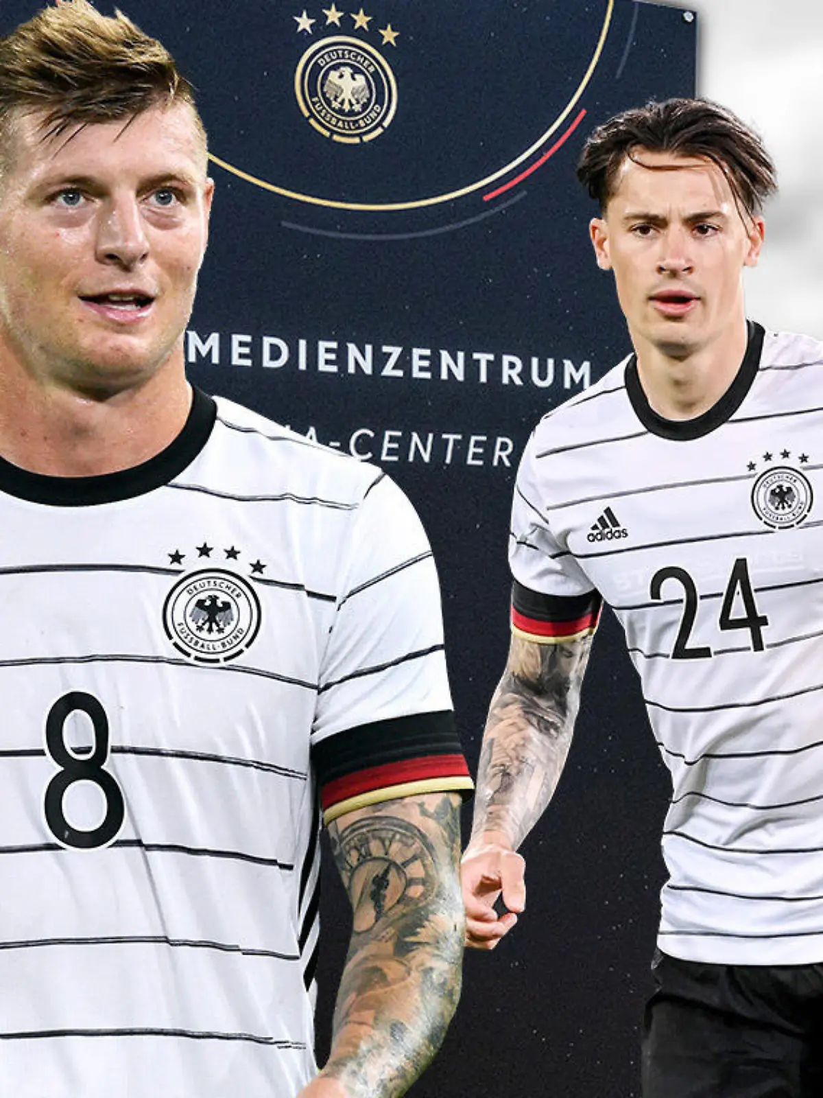 Toni Kroos (li.) und Robin Koch