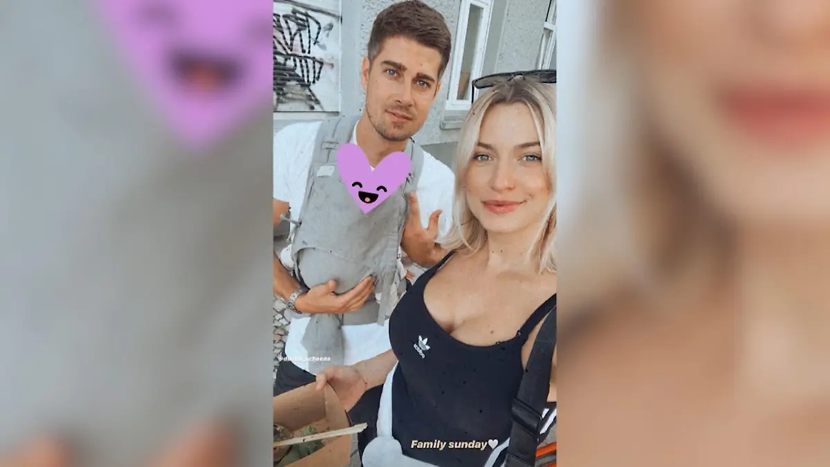 Lena Gercke mit Baby Zoe auf Tour "Familiensonntag" bei Lena Gercke & Dustin Schöne