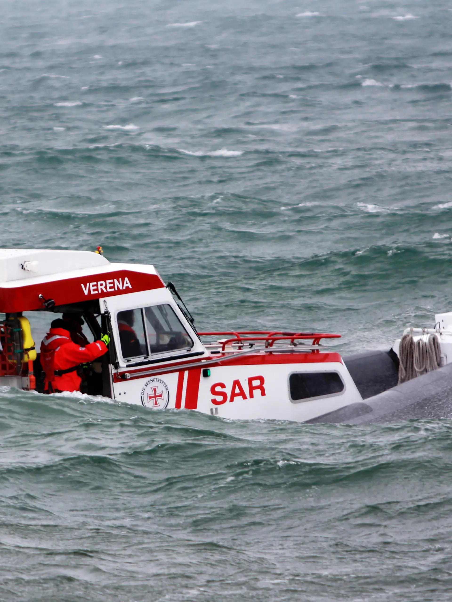 Nachteinsatz der Seenotretter vor Helgoland