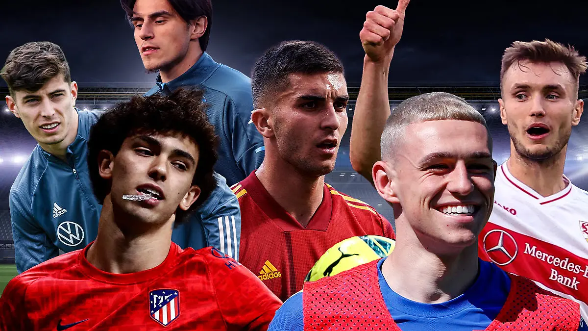 Kai Havertz, Joao Felix, Eljif Elmas, Ferran Torres, Phil Foden, Sasa Kalajdzic