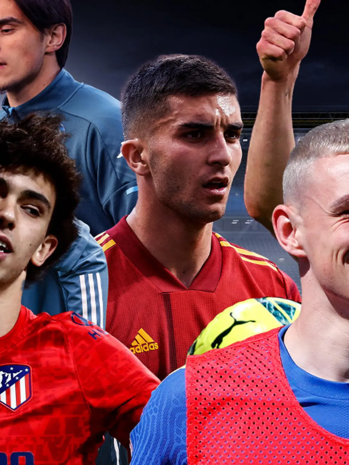Kai Havertz, Joao Felix, Eljif Elmas, Ferran Torres, Phil Foden, Sasa Kalajdzic