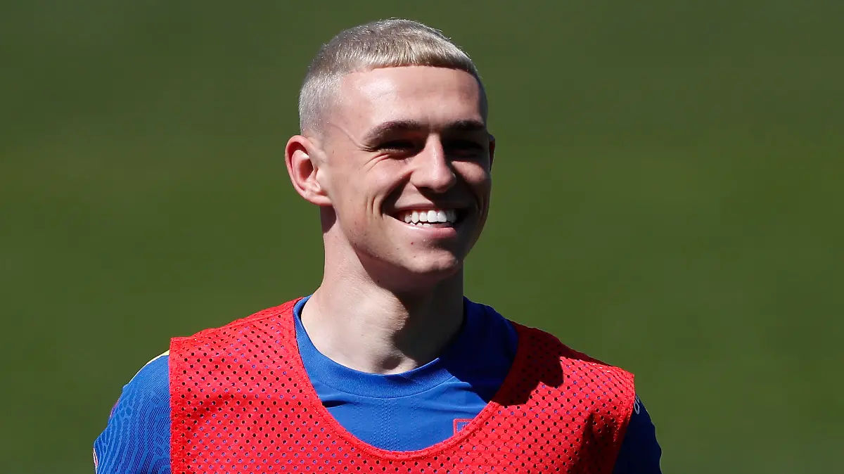 Soccer Football - England Training - St. George's Park, Burton upon Trent, Britain - June 9, 2021  England's Phil Foden during training REUTERS/Lee Smith