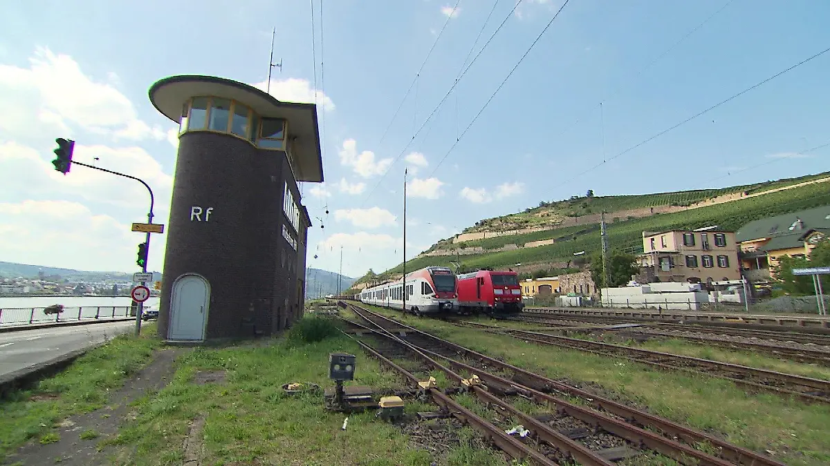 Bahnübergang in Rüdesheim