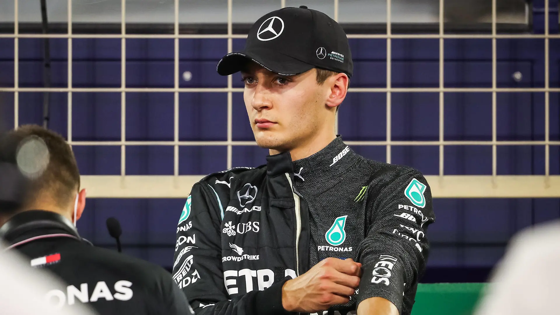  RUSSELL George gbr, Mercedes AMG F1 GP W11 Hybrid EQ Power, portrait during the Formula 1 Rolex Sakhir Grand Prix 2020, from December 4 to 6, 2020 on the Bahrain International Circuit, in Sakhir, Bahrain - FORMULE 1 : Grand Prix de Sakhir - 06/12/20202 DPPI/PANORAMIC PUBLICATIONxNOTxINxFRAxITAxBEL 00120035_AV2_5294