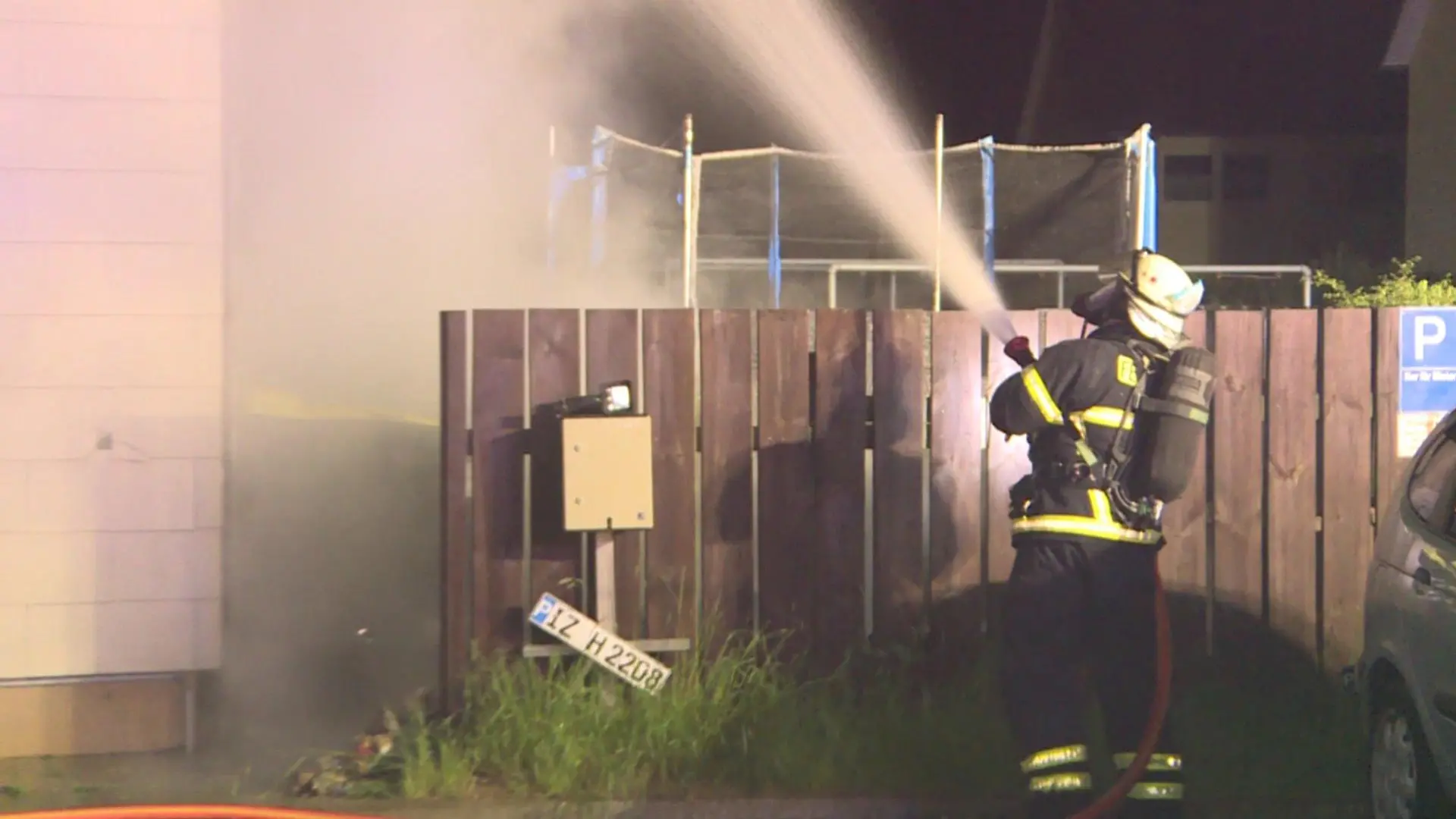 Feuerwehr bei Brand