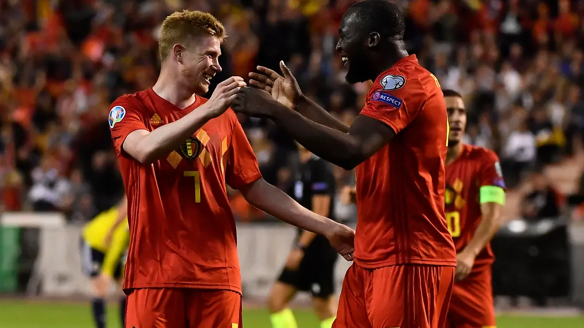 Kevin De Bruyne und Romelu Lukaku