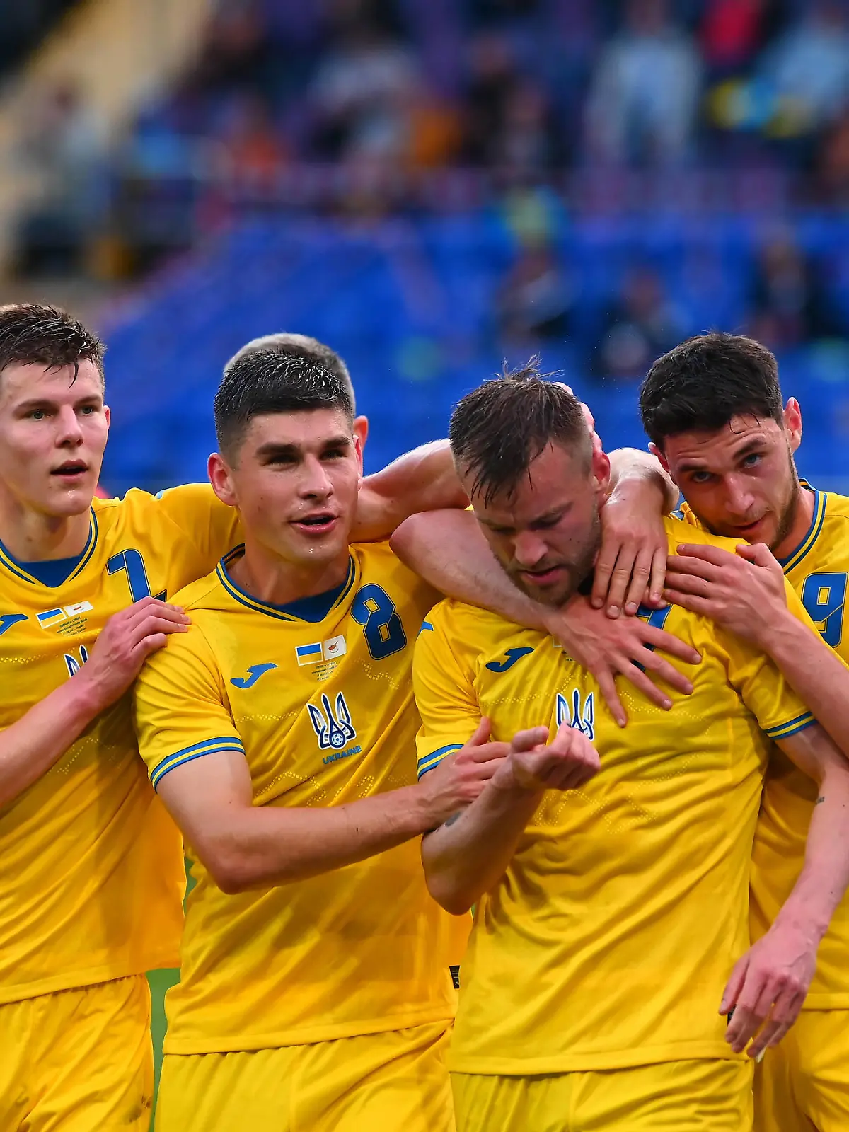 KYIV, UKRAINE - JUNE 07, 2021: Ukraine celebrating goal. The football match Ukraine vs Cyprus Copyright: xVitaliixKliuievx 