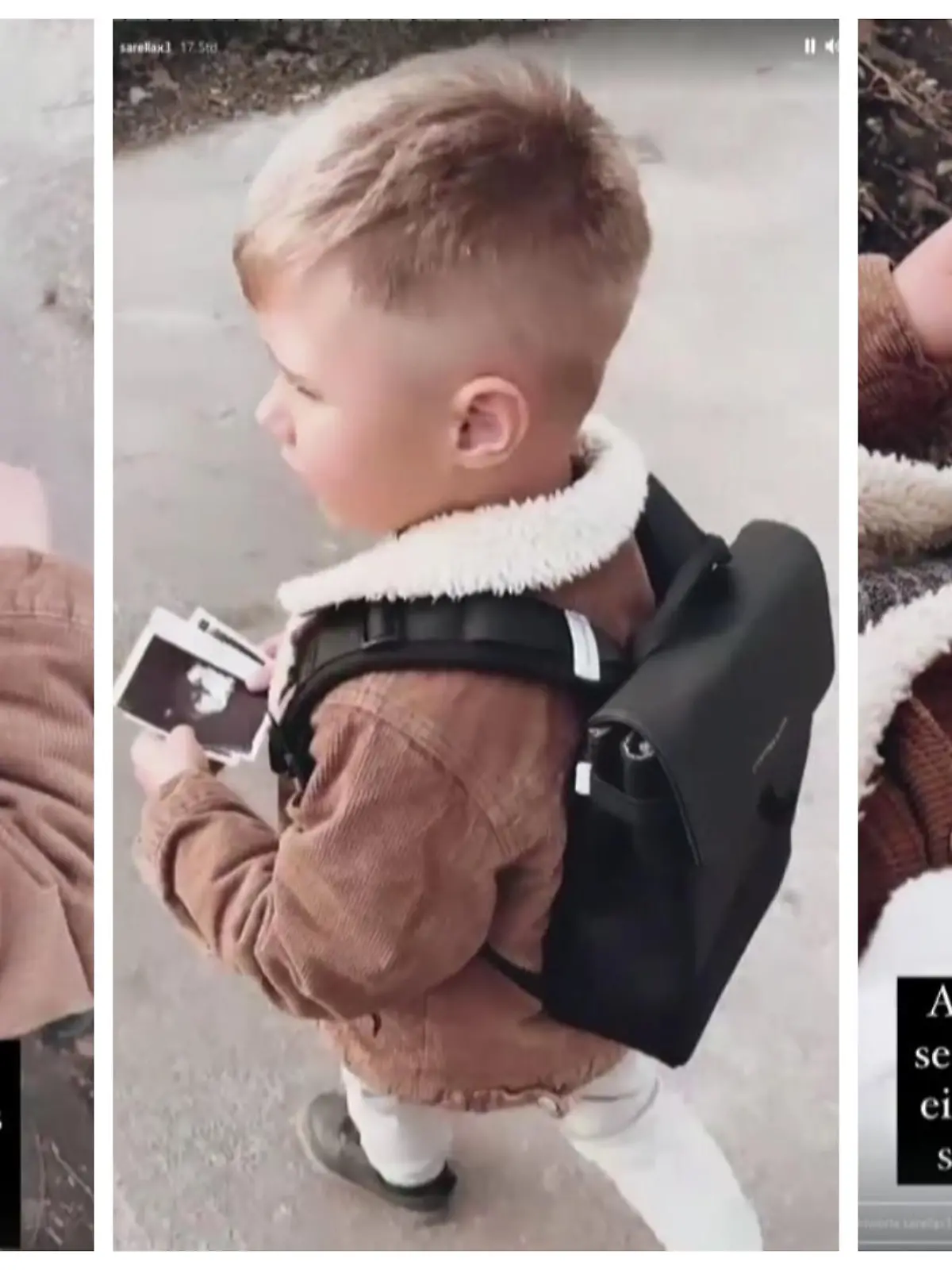 Mama Sarah zeigt ihm seine Ultraschallbilder: Alessio ist von seinen ersten Fotos fasziniert!