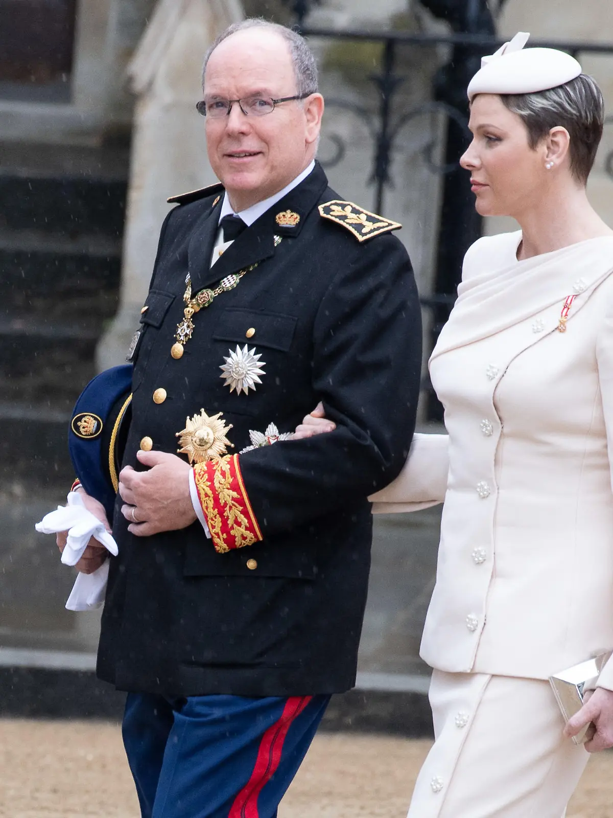 Albert II, Prince of Monaco, and Princess Charlene arrives for the Coroation at Westminster Abbey, London, England, UK on Saturday 6 May, 2023., Credit:Justin Ng / Avalon