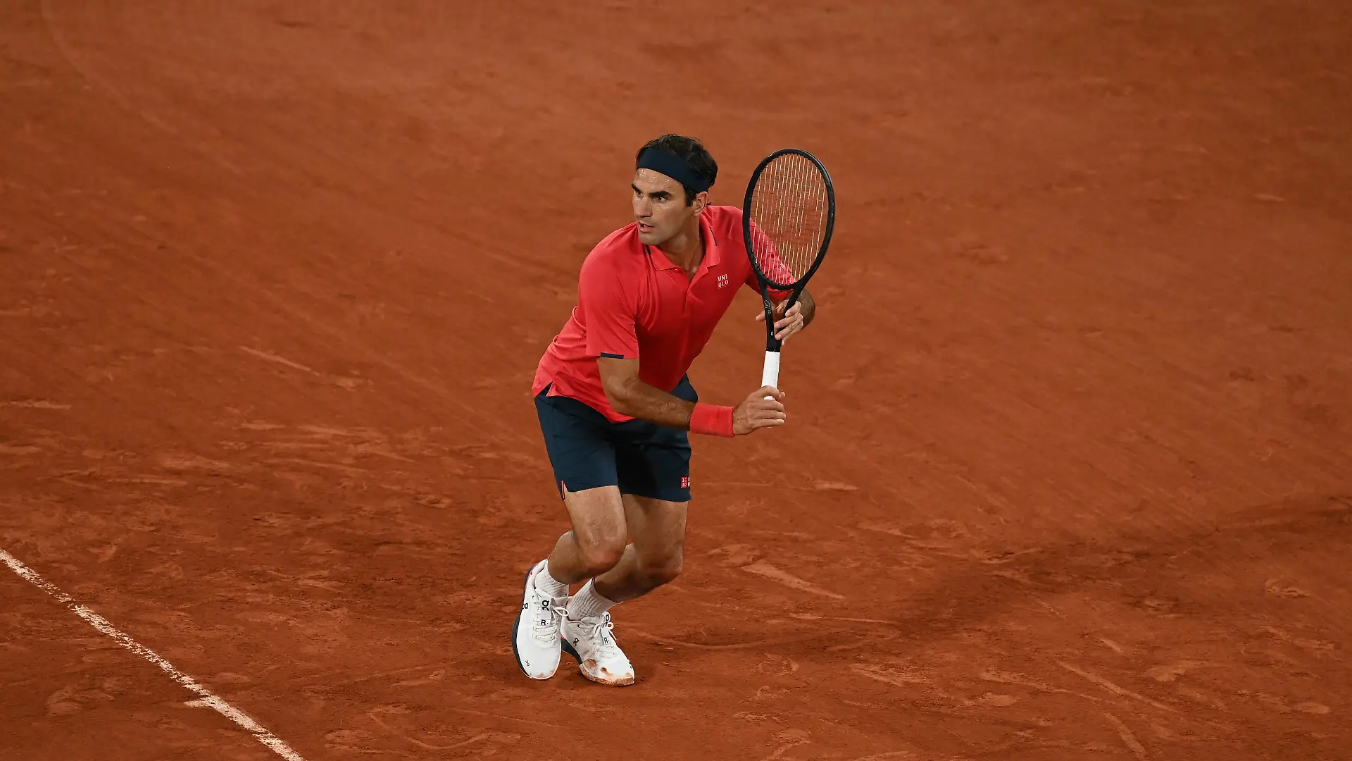Tennis : Roland Garros 2021 - France - Roger Federer - Suisse Tennis : Roland Garros 2021 - France - 05/06/2021 chryslenecaillaud/Panoramic PUBLICATIONxNOTxINxFRAxITAxBEL