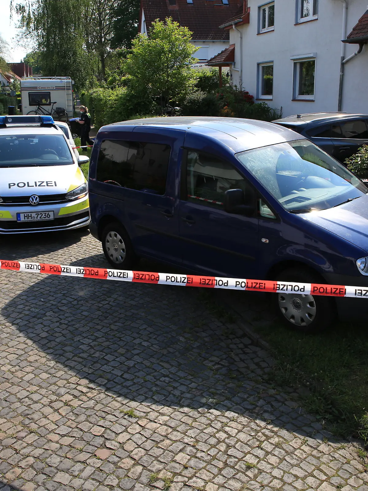 Die Hamburger Polizei stoppte diesen Kastenwagen in Bramfeld