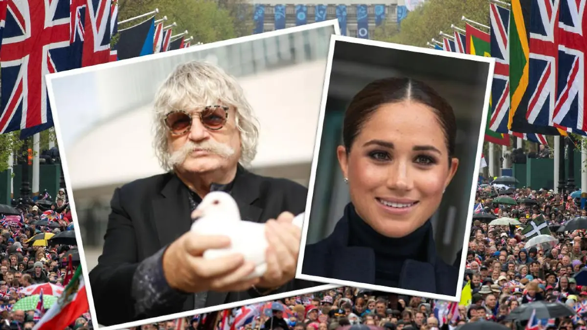 So soll sich Meghan zur Krönung geschlichen haben! Mit Perücke, Bart und Brille?