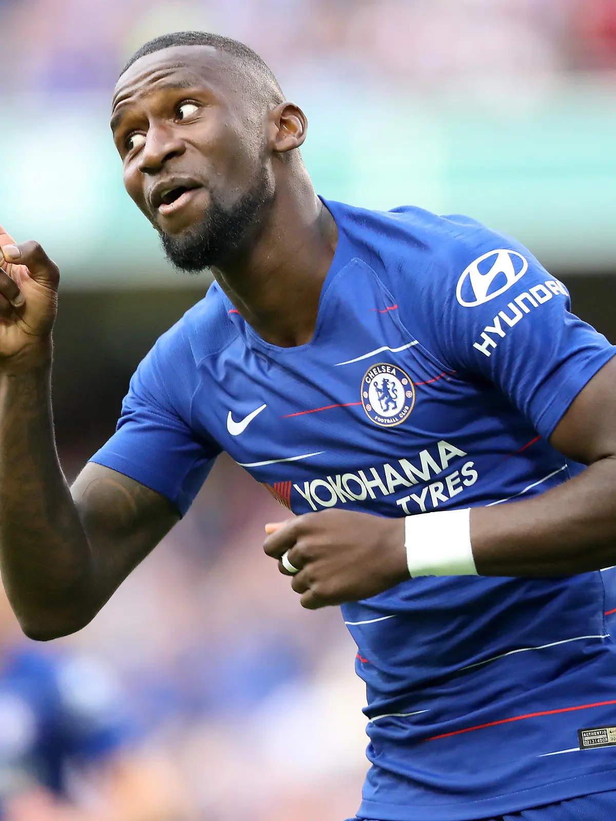 ARCHIV - 01.08.2018, Irland, Dublin: Fußball: International Champions Cup, FC Arsenal - FC Chelsea: Antonio Rüdiger von Chelsea. (zu dpa: «Der deutsche Fußball-Nationalspieler Antonio Rüdiger ist empört, dass immer noch zu viele Menschen die Warnungen und Verhaltensregeln in der derzeitige Corona-Krise missachten.») Foto: Niall Carson/PA Wire/dpa +++ dpa-Bildfunk +++