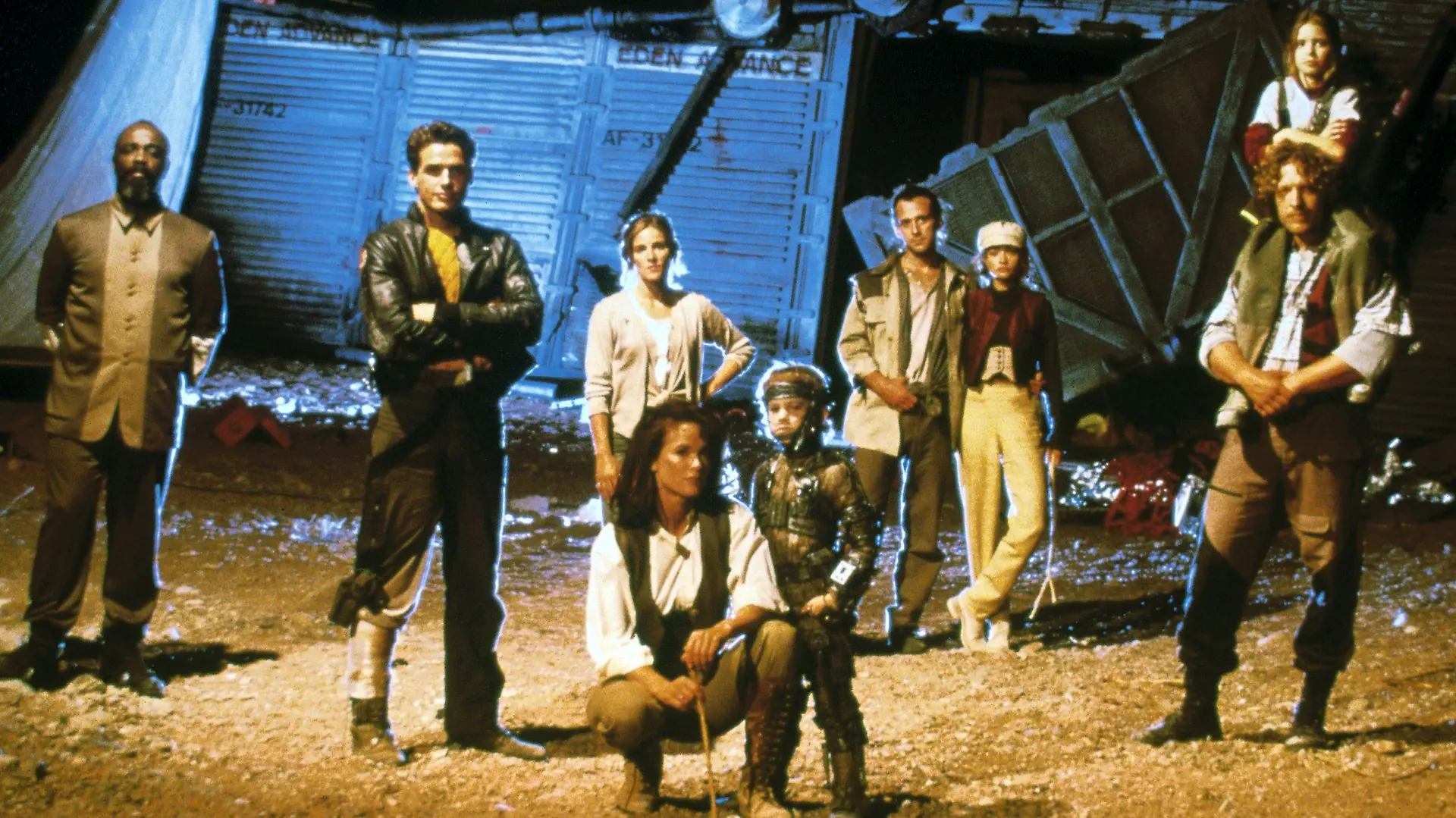 (v.l.) Yale (Sullivan Walker), Alonzo Solace (Antonio Sabato Jr.), Dr. Julia Heller (Jessica Steen), Devon Adair (Debrah Farentino), Ulysses Adair (Joseph P. Zimmermann), Morgan Martin (John Gegenhuber), Bess Martin (Rebecca Gayheart), John Danzinger (Clancy Brown), True Danzinger (J. Madison Wright)