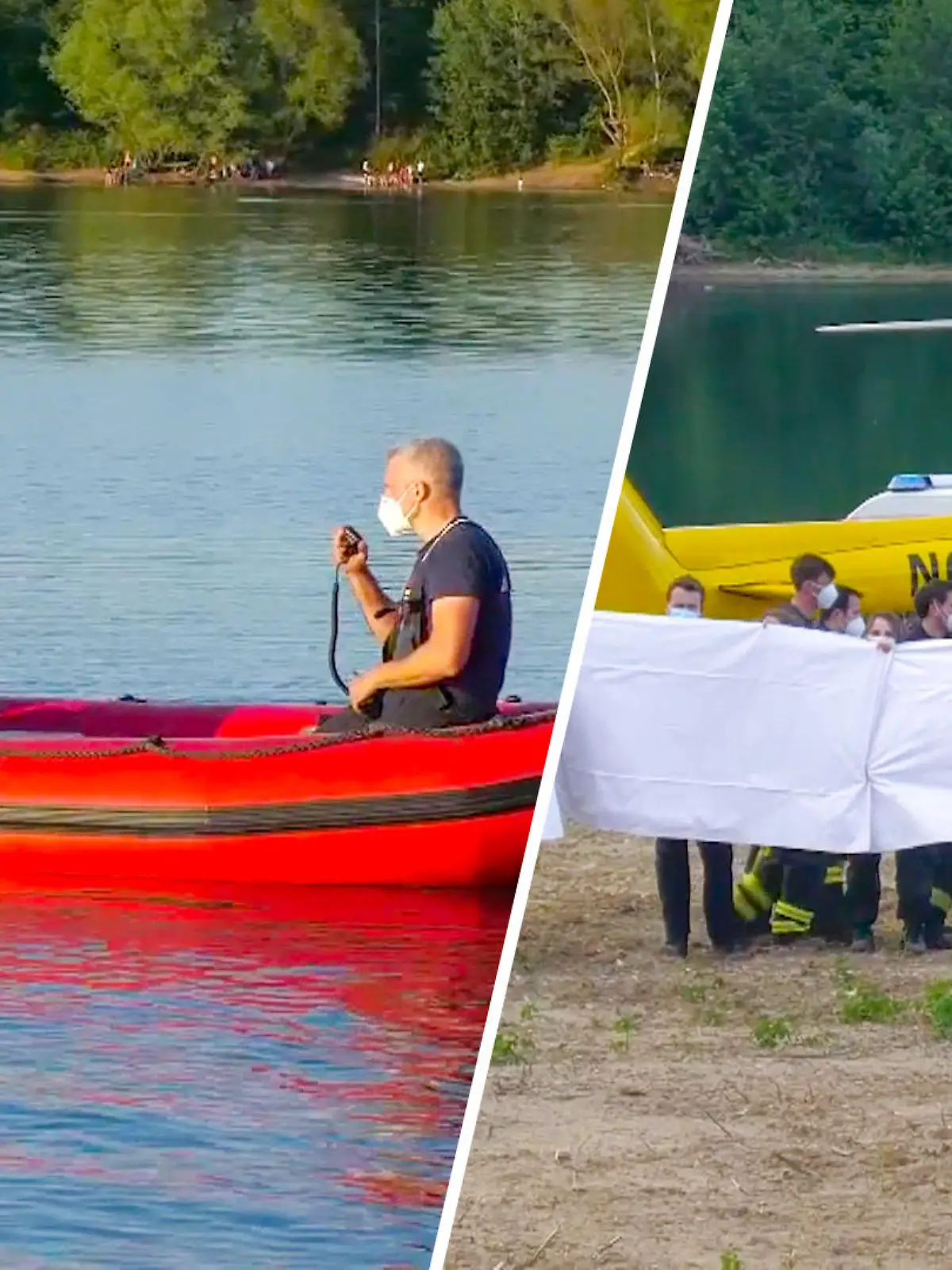 Taucher ziehen lebloses Mädchen aus Badesee