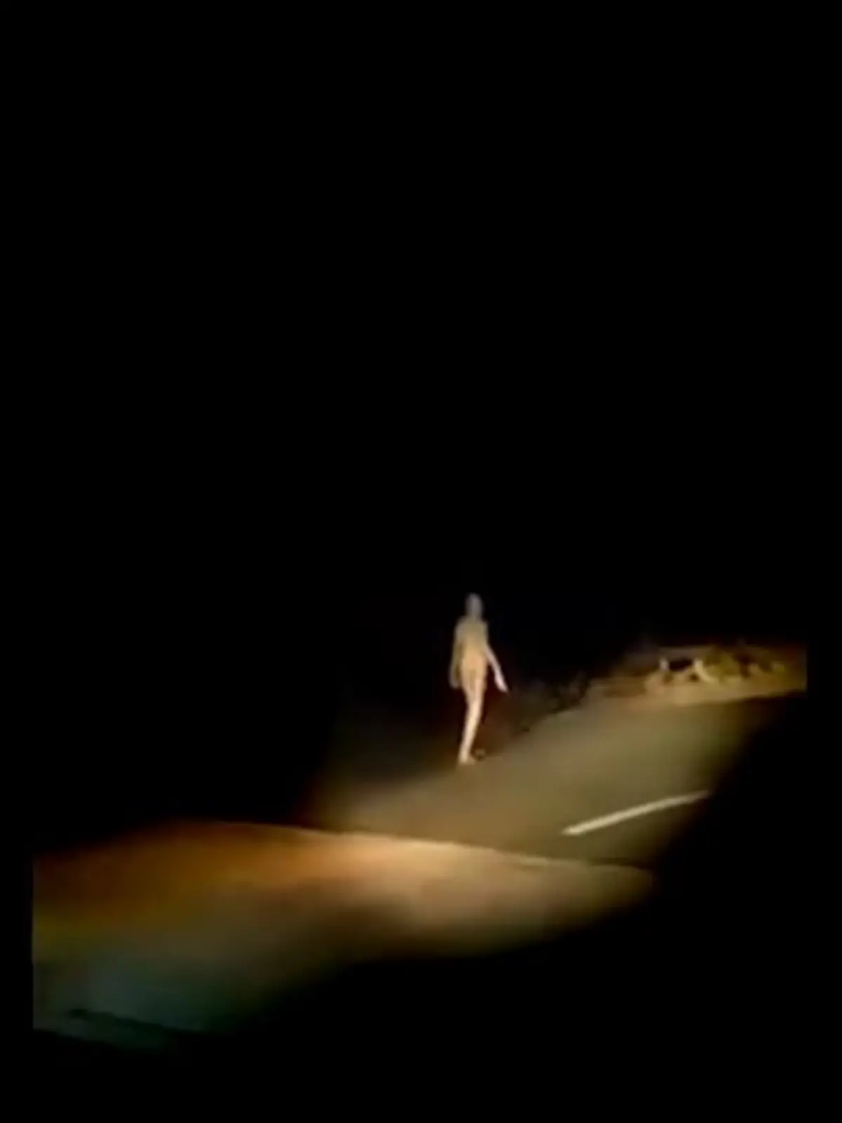 Bild zu: "Filmen Motorradfahrer hier ein Alien?"