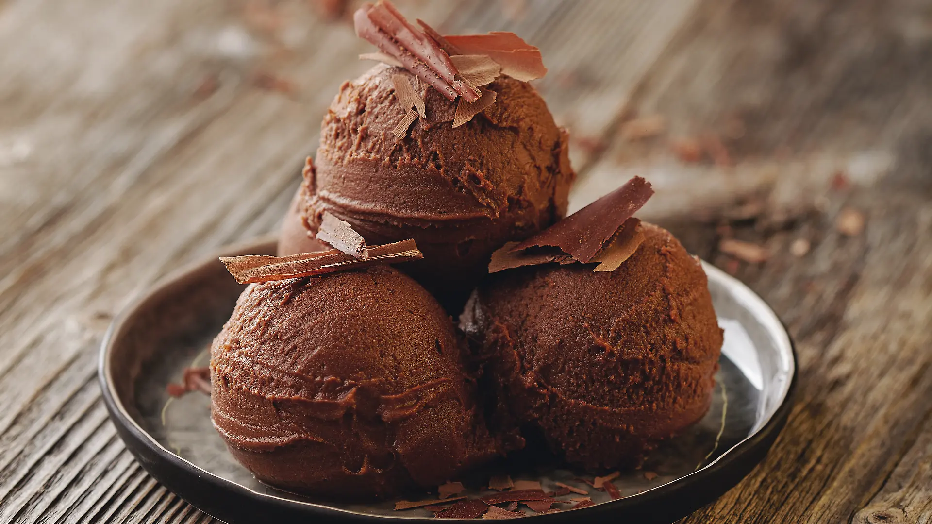 Schokoladen-Sorbet hat eine besonders schokoladige Note