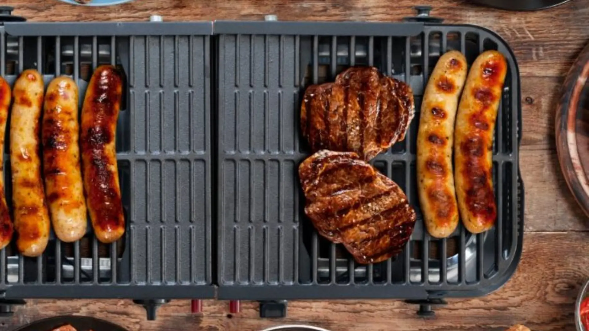 Faltbarer Aldi-Gasgrill.