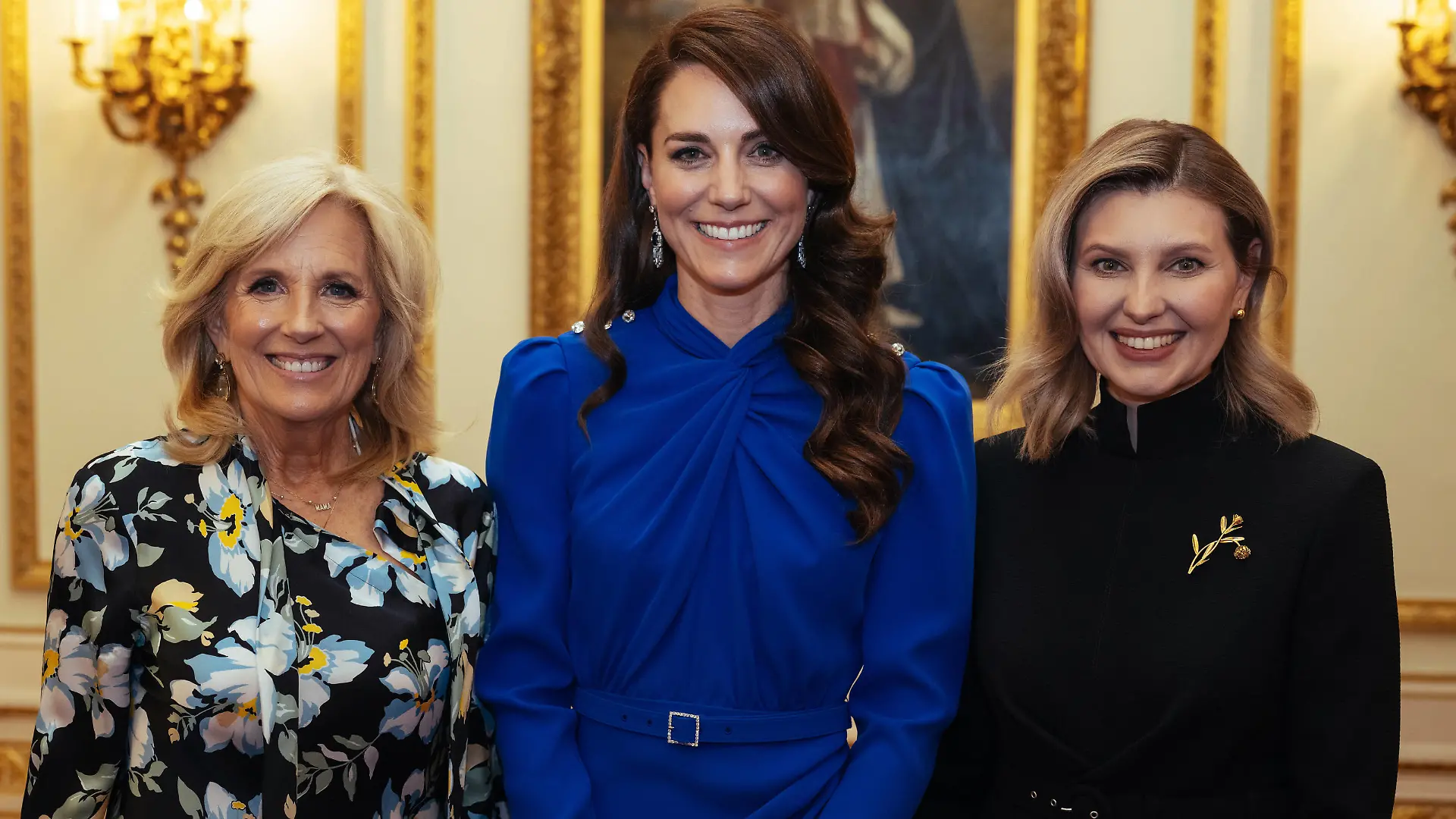 . 05/05/2023. London, United Kingdom. Kate Middleton, The Princess of Wales with the First Lady of the United States of America, Jill Biden, and the First Lady of Ukraine, Olena Zelenska during a Coronation reception at Buckingham Palace in London. PUBLICATIONxINxGERxSUIxAUTxHUNxONLY xKensingtonxPalacex/xi-Imagesx IIM-24346-0122