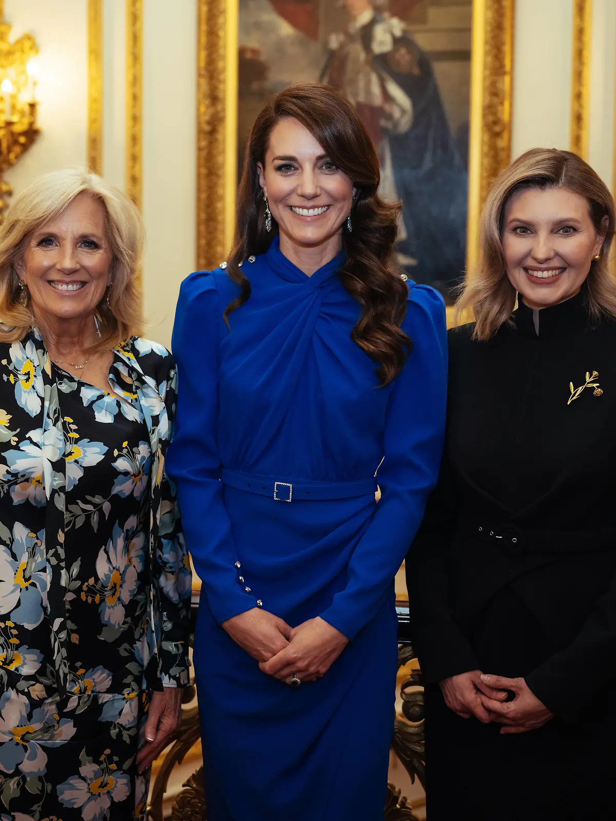 . 05/05/2023. London, United Kingdom. Kate Middleton, The Princess of Wales with the First Lady of the United States of America, Jill Biden, and the First Lady of Ukraine, Olena Zelenska during a Coronation reception at Buckingham Palace in London. PUBLICATIONxINxGERxSUIxAUTxHUNxONLY xKensingtonxPalacex/xi-Imagesx IIM-24346-0122