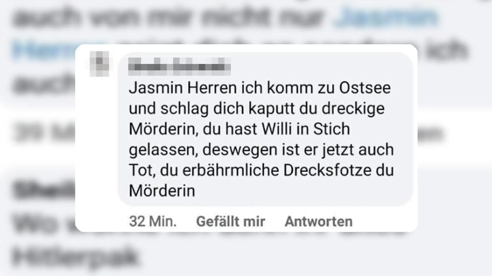 Facebook-Drohung gegen Jasmin Herren