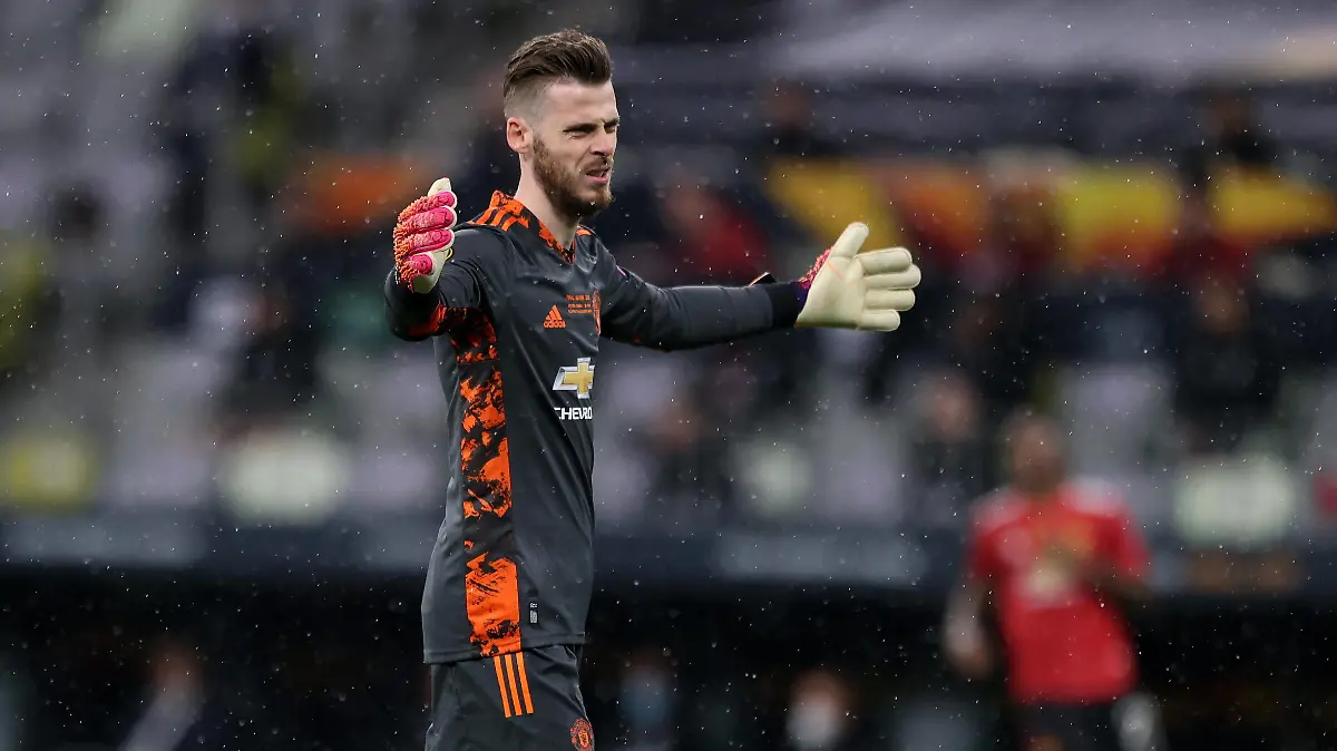 GDANSK 26.05.2021 FINALOWY MECZ LIGA EUROPY SEZON 2020/21 --- UEFA EUROPA LEAGUE FINAL MATCH: VILLARREAL CF - Manchester United, ManU FC DAVID DE GEA FOT. PIOTR KUCZA/FOTOPYK / NEWSPIX.PL --- Newspix.pl PUBLICATIONxNOTxINxPOL 210526PYK0042