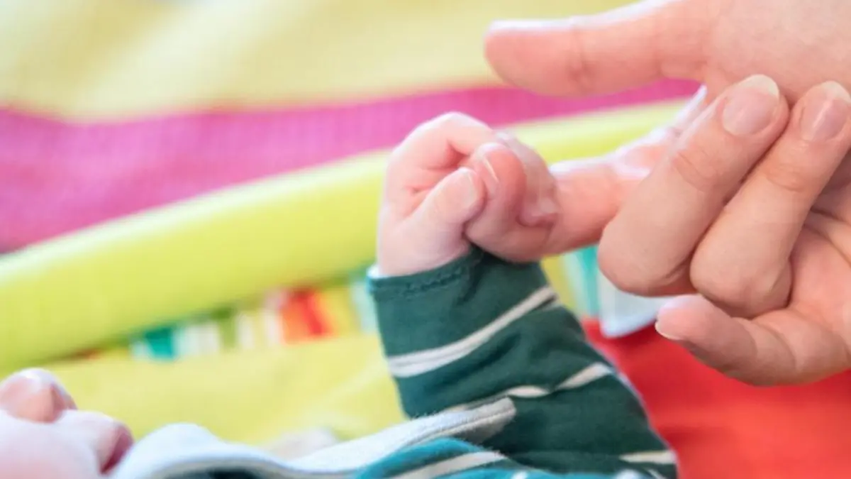 Aufnahme eines Babys