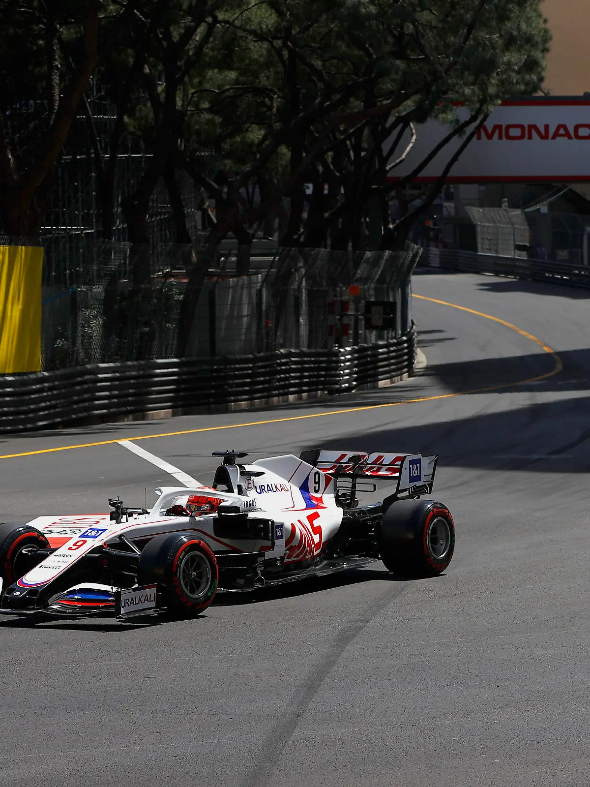 Formula 1 2021: Monaco GP CIRCUIT DE MONACO, MONACO - MAY 23: Nikita Mazepin, Haas VF-21, leads Mick Schumacher, Haas VF-21, on the formation lap during the Monaco GP at Circuit de Monaco on Sunday May 23, 2021 in Monte Carlo, Monaco. Photo by Andy Hone / LAT Images Images PUBLICATIONxINxGERxSUIxAUTxHUNxONLY GP2105_130026_ONZ7074 