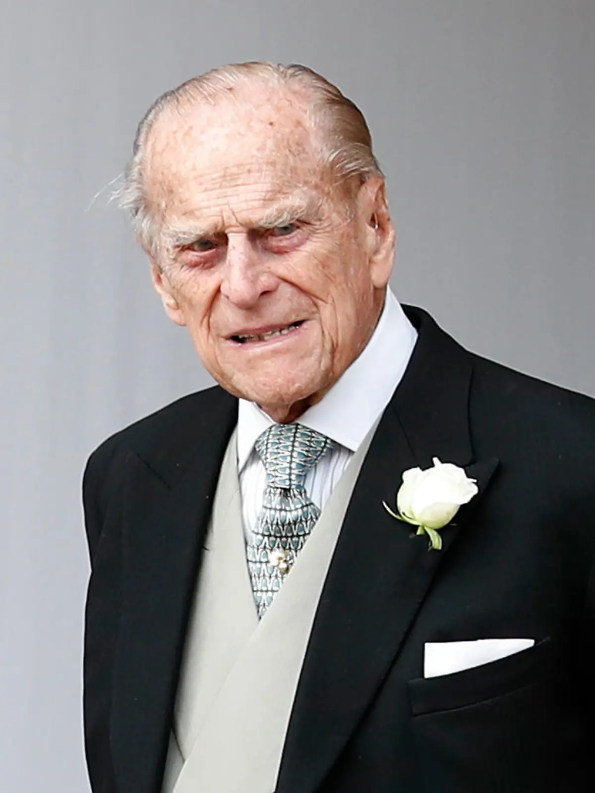 ARCHIV - 12.10.2018, Großbritannien, Windsor: Der britische Prinz Philip steht in der St. George's Chapel im Schloss Windsor. (zu dpa "Prinz-Philip-Trauerfeier in vielen Sendern - Guido und Gloria dabei") Foto: Alastair Grant/AP Pool/AP/dpa +++ dpa-Bildfunk +++