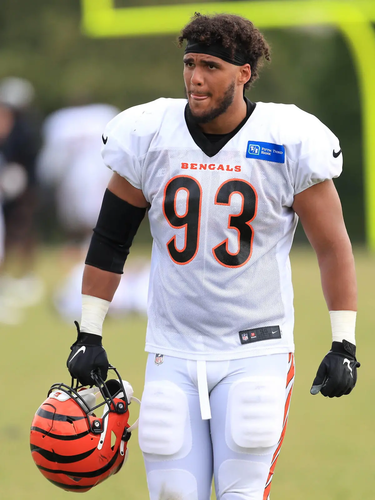 CINCINNATI, OH - AUGUST 06: Cincinnati Bengals defensive end Amani Bledsoe 93 during the Cincinnati Bengals training camp on August 6, 2021 at the Cincinnati Bengals training facility in Cincinnati, OH. Photo by Ian Johnson/Icon Sportswire NFL, American Football Herren, USA AUG 06 Cincinnati Bengals Training Camp Icon210806058 