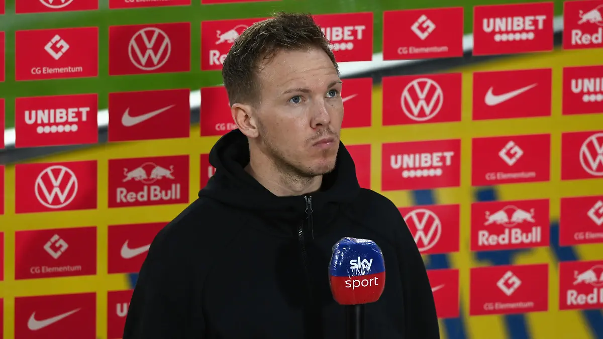 Fussball, Herren, Saison 2020/2021, 1. Bundesliga 33. Spieltag, RB Leipzig - VfL Wolfsburg, Trainer Julian Nagelsmann RB Leipzig nach dem Spiel im Interview, 16.05. 2021, *** Football, men, 2020 2021 season, 1 Bundesliga 33 matchday , RB Leipzig VfL Wolfsburg, coach Julian Nagelsmann RB Leipzig interview after the match, 16 05 2021, Copyright: xMatthiasxKochx