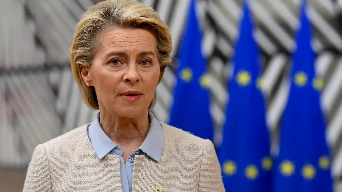 European Commission president Ursula Von der Leyen pictured as she arrives on the first day of an EU summit meeting, Monday 24 May 2021, at the European Union headquarters in Brussels. PUBLICATIONxINxGERxSUIxAUTxONLY POOLxPHILIPxREYNAERTS 06060349