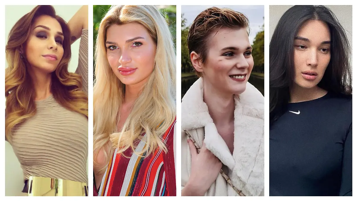 Transgender-Frauen, die bei GNTM bekannt wurden: Pari Roehi, Giuliana Farfalla, Lucy Hellenbrecht und Alex Mariah Peter