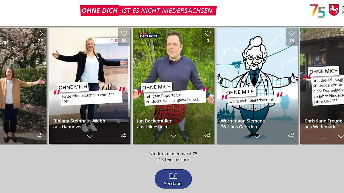 RTL Nord Reporter Jan Bockemüller reiht sich mit seinem Kilt in die Niedersachsenkette ein.