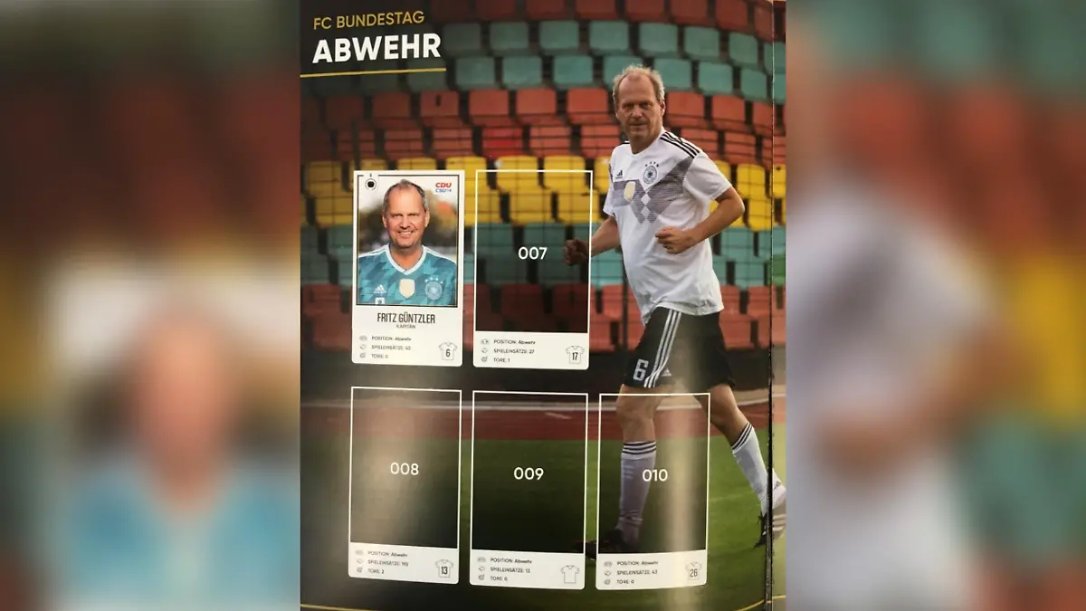 Das neue Stickerheft des FC Bundestag