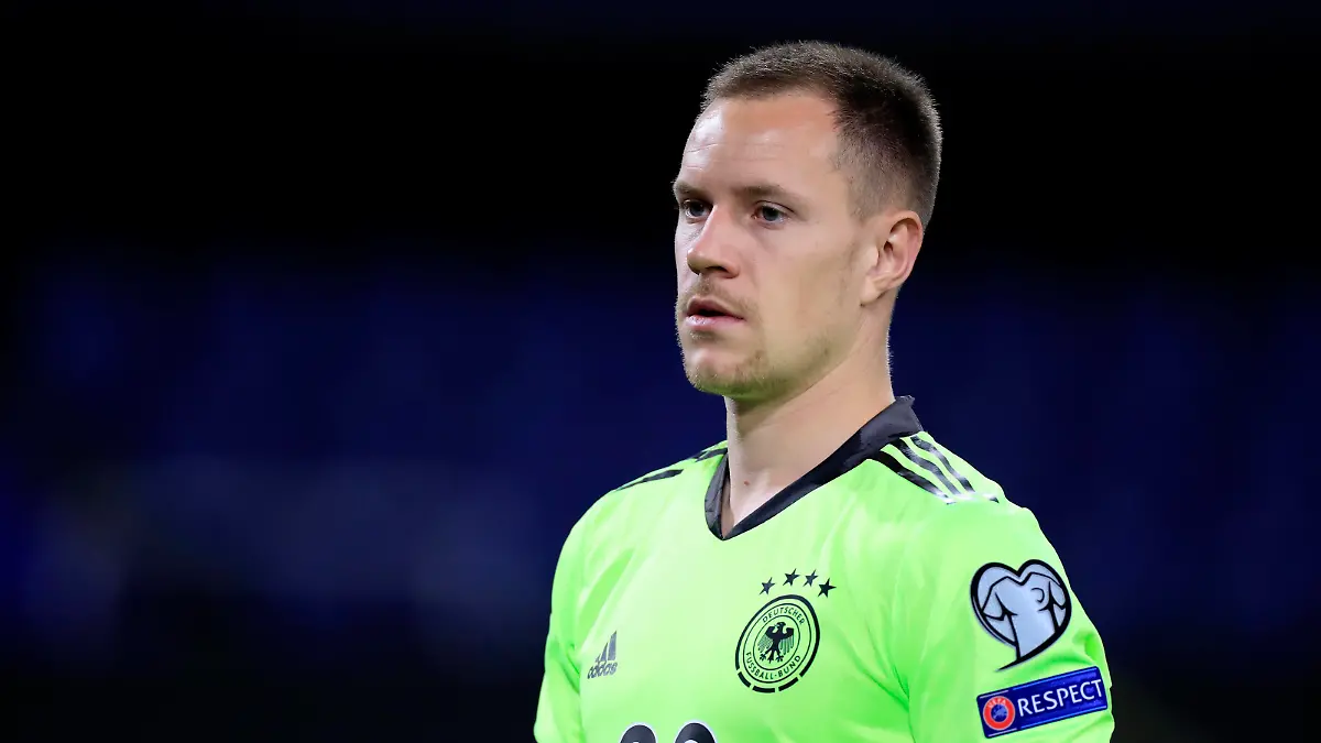 TER STEGEN Marc Andre Torwart Team Deutschland Fussball WM 2022 Qualifikation Spiel Gruppe J Deutschland - Nordmazedonien 1 : 2 am 31.03.2021 in Duisburg DFL REGULATIONS PROHIBIT ANY USE OF PHOTOGRAPHS as IMAGE SEQUENCES and/or QUASI-VIDEO *** TER STEGEN Marc Andre Goalkeeper Team Germany Football World Cup 2022 Qualification Match Group J Germany North Macedonia 1 2 on 31 03 2021 in Duisburg DFL REGULATIONS PROHIBIT ANY USE OF PHOTOGRAPHS as IMAGE SEQUENCES and or QUASI VIDEO 