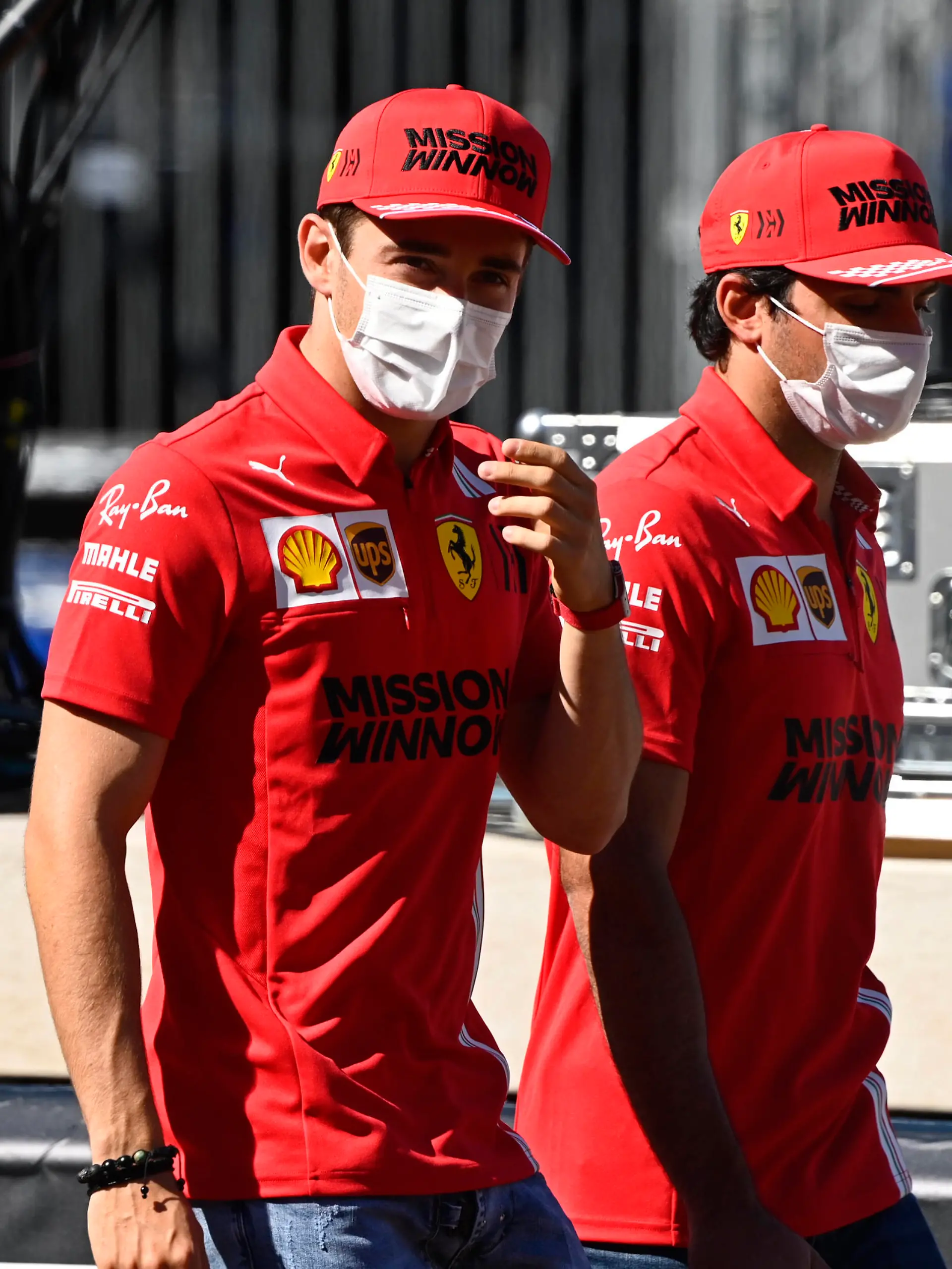 Formula 1 2021: Monaco GP CIRCUIT DE MONACO, MONACO - MAY 19: Charles Leclerc, Ferrari, with Carlos Sainz, Ferrari during the Monaco GP at Circuit de Monaco on Wednesday May 19, 2021 in Monte Carlo, Monaco. Photo by Mark Sutton / Sutton Images Images PUBLICATIONxINxGERxSUIxAUTxHUNxONLY GP2105_144648_MS23526 