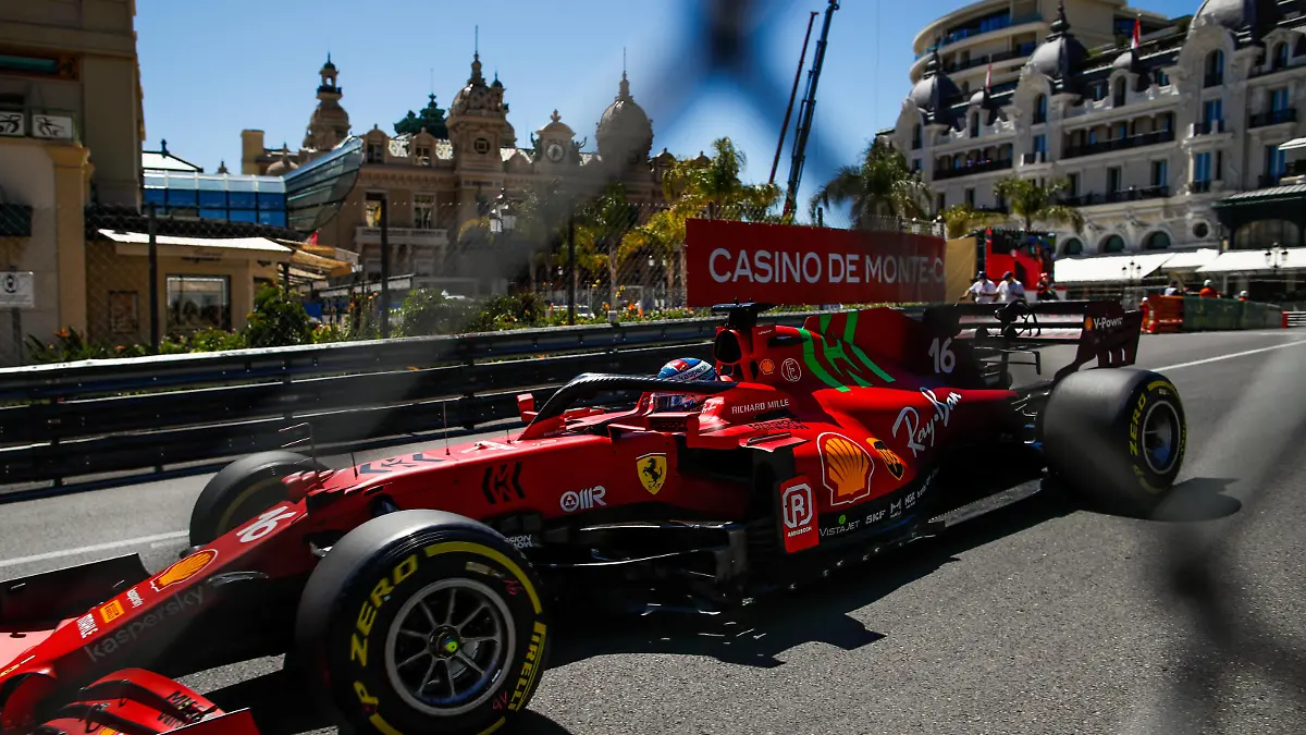 16 LECLERC Charles mco, Scuderia Ferrari SF21, action during the 2021 Formula One World Championship, WM, Weltmeisterschaft Grand Prix of Monaco from on May 20 to 23 in Monaco FORMULE 1 : Grand prix de Monaco - Essais - Monaco - 20/05/2021 DPPI/Panoramic PUBLICATIONxNOTxINxFRAxITAxBEL 