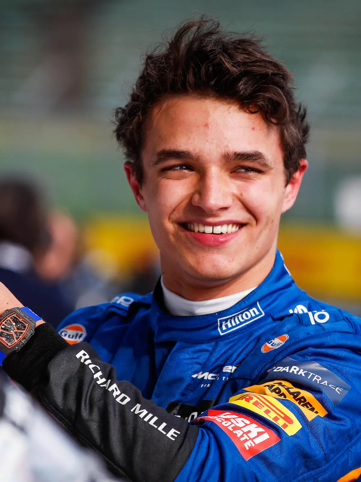 NORRIS Lando gbr, McLaren MCL35M, portrait during the Formula 1 Pirelli Gran Premio Del Made In Italy E Dell Emilia Romagna 2021 from April 16 to 18, 2021 on the Autodromo Internazionale Enzo e Dino Ferrari, in Imola, Italy - FORMULE 1 : Grand prix Emilie Romagne - Imola - Course - 18/04/2021 DPPI/Panoramic PUBLICATIONxNOTxINxFRAxITAxBEL 