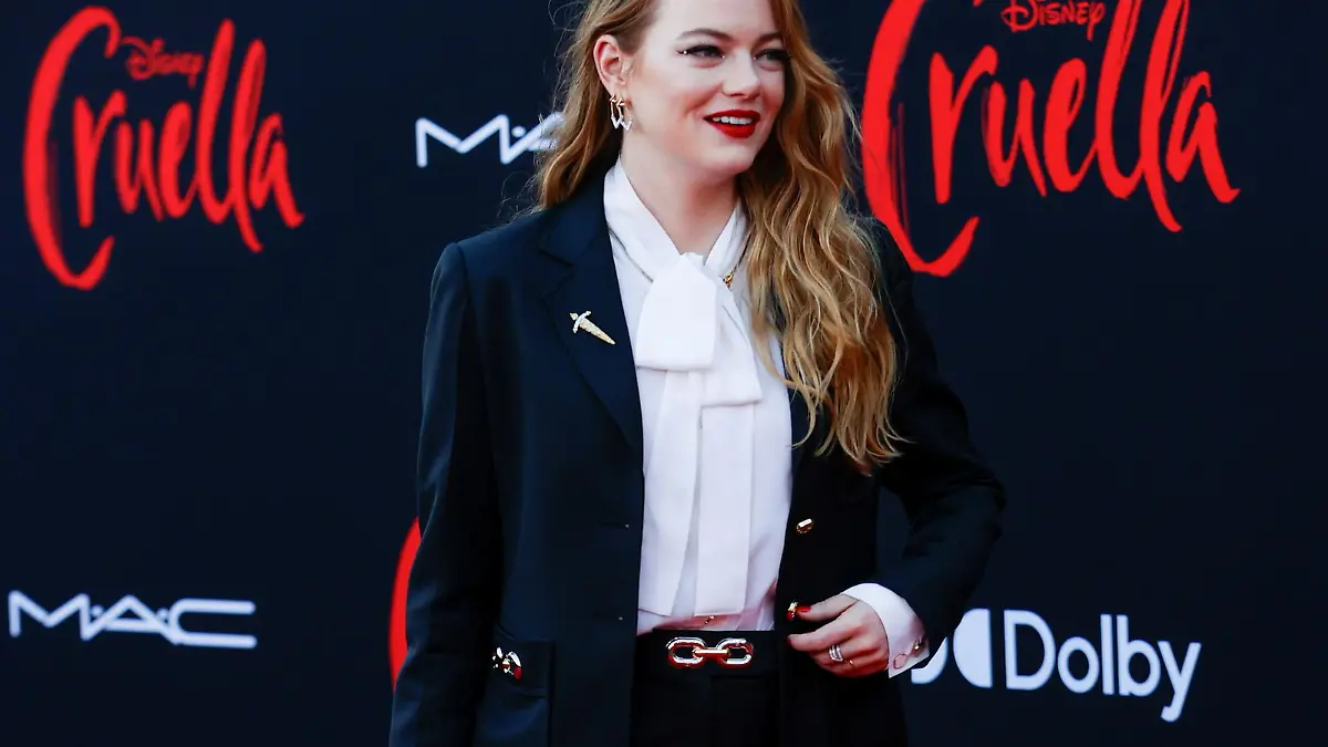 Cast member Emma Stone attends the premiere for the movie "Cruella" at El Capitan theatre in Los Angeles, California, U.S. May 18, 2021. REUTERS/Mario Anzuoni