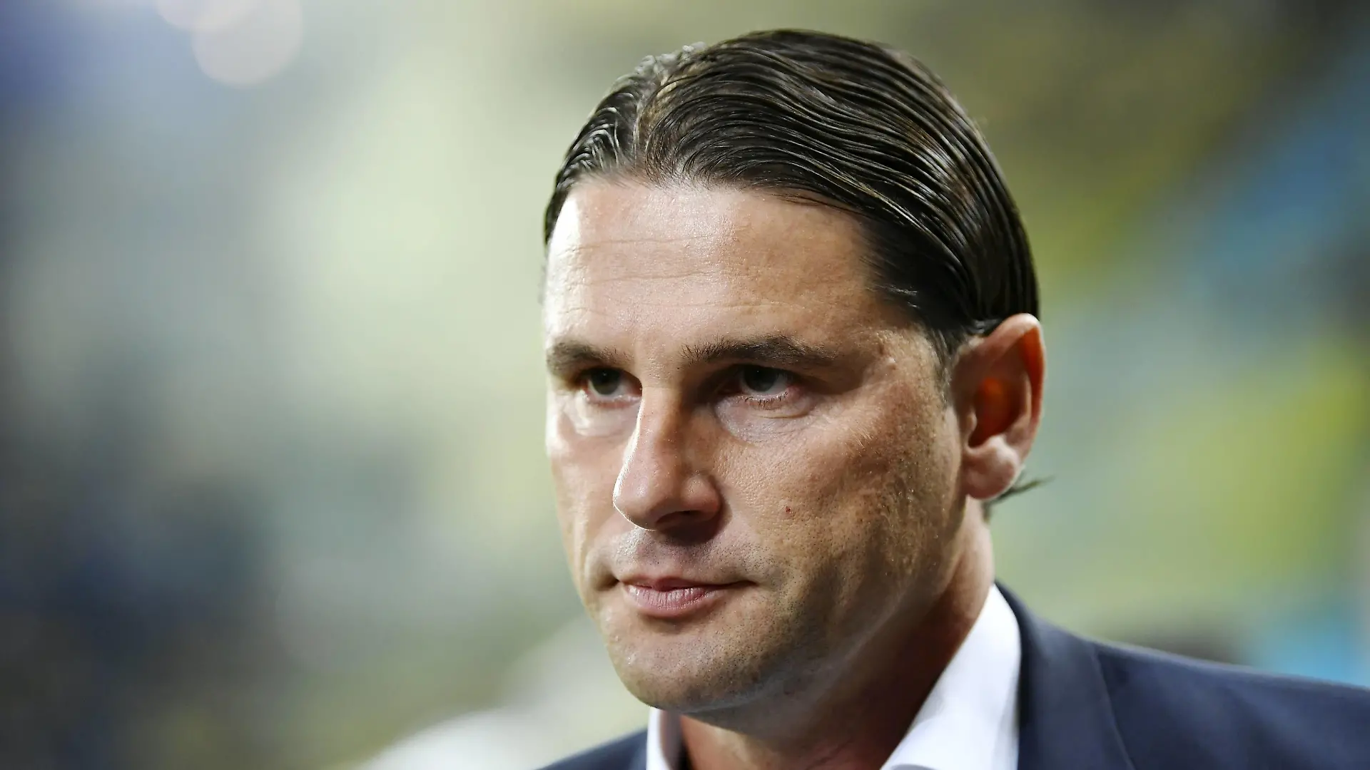 21.08.2019 Bern ,Stade de Suisse.Fussball Herren Saison 2019/2020 Champions League BSC Young Boys - Roter Stern Belgrad. Im Bild : Trainer Gerardo Seoane (YB) .Gestik Einzelbild *** 21 08 2019 Bern ,Stade de Suisse Football Men Season 2019 2020 Champions League BSC Young Boys Red Star Belgrade In picture Coach Gerardo Seoane YB Gesticulation Single picture PUBLICATIONxNOTxINxSUI