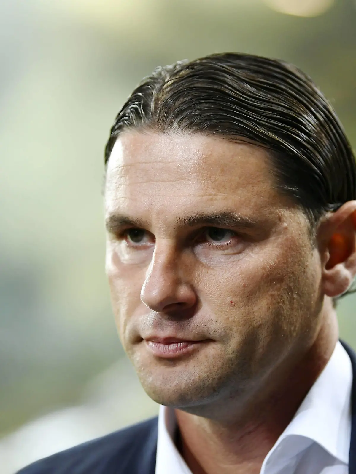 21.08.2019 Bern ,Stade de Suisse.Fussball Herren Saison 2019/2020 Champions League BSC Young Boys - Roter Stern Belgrad. Im Bild : Trainer Gerardo Seoane (YB) .Gestik Einzelbild *** 21 08 2019 Bern ,Stade de Suisse Football Men Season 2019 2020 Champions League BSC Young Boys Red Star Belgrade In picture Coach Gerardo Seoane YB Gesticulation Single picture PUBLICATIONxNOTxINxSUI  