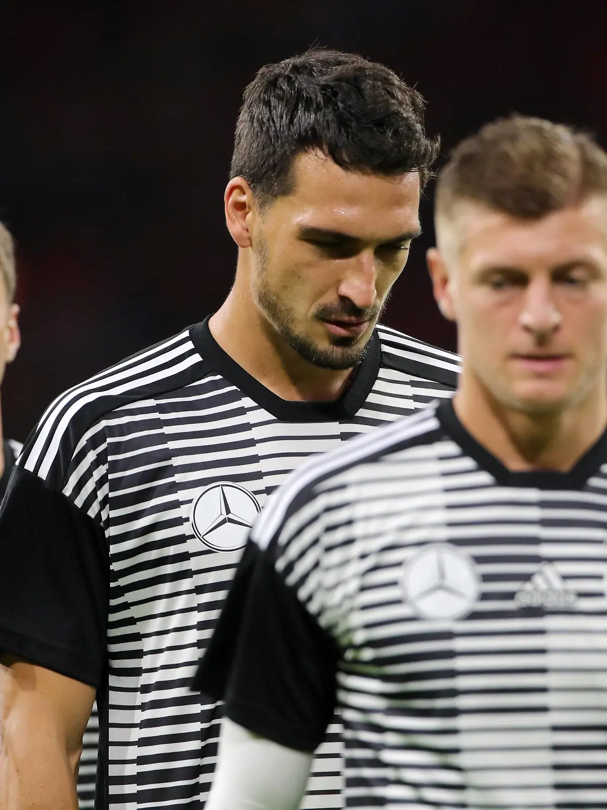 Thomas Müller, Mats Hummels, Toni Kroos / / Fußball Fussball / UEFA Nations League / Länderspiel Nationalmannschaft DFB Herren / Saison 2018/2019 / 13.10.2018 / Niederlande NED VS. BRDeutschland GER / DFL regulations prohibit any use of photographs as image sequences and/or quasi-video. / *** Thomas Müller Mats Hummels Toni Kroos Sport Football Soccer UEFA Nations League International Team National Team DFB Men Season 2018 2019 13 10 2018 Netherlands NED VS BRGermany GER DFL regulations prohibit any use of images as image sequences and or quasi video  