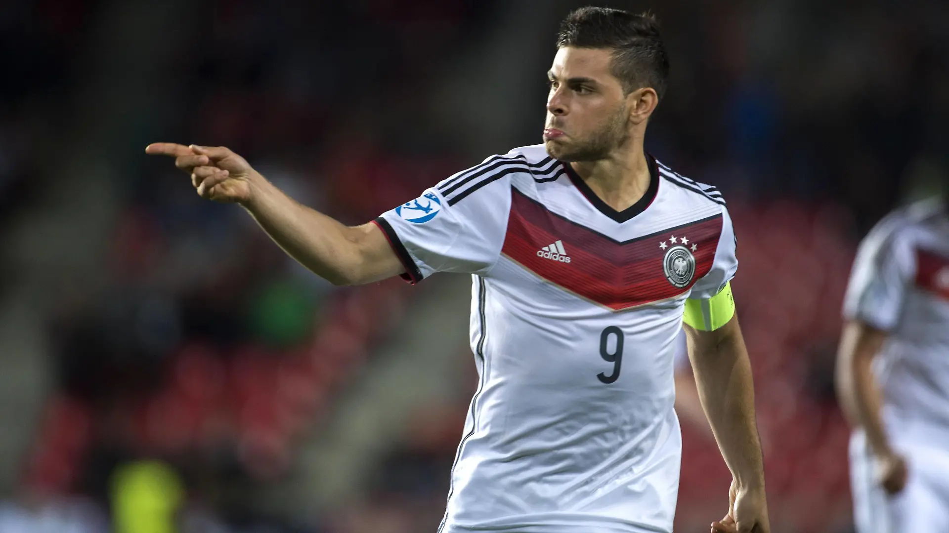 Kevin Volland (GER), JUNE 20, 2015 - Football / Soccer : Kevin Volland of Germany celebrates after scoring their 2nd goal during the UEFA Under-21 European Championship EM Europameisterschaft Czech Republic 2015 Group A match between Germany 3-0 Denmark at Eden Arena in Prague, Czech Republic. NoxThirdxPartyxSales PUBLICATIONxINxGERxSUIxAUTxHUNxPOLxRUSxSWExFRAxNEDxESPxONLY (ptmb076846)
Kevin Volland ger June 20 2015 Football Soccer Kevin Volland of Germany Celebrates After Scoring their 2nd Goal during The UEFA Under 21 European Championship euro European Championship Czech Republic 2015 Group A Match between Germany 3 0 Denmark AT Eden Arena in Prague Czech Republic NOxTHIRDxPARTYxSALES PUBLICATIONxINxGERxSUIxAUTxHUNxPOLxRUSxSWExFRAxNEDxESPxONLY